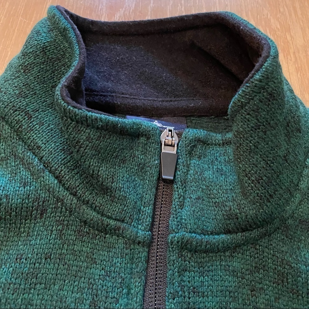 Charles River Apparel Comfy 1/4 Zip Pullover Sweatshirt. Green. Medium - Picture 5 of 7